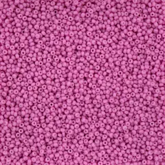 John Bead 11/0 Opaque Dyed Solgel Czech Glass Seed Beads, 250g Bubble Gum Pink