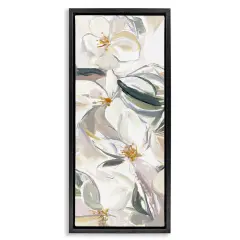 Stupell Industries Neutral Tone Spring Blooms Floating Frame, design by Hannah Dawson