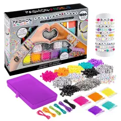Fashion Angels: Jewelry Design Kit - Tell Your Story - Alphabet Beads, DIY Bracelet Making Set w/ Case, Design & Spell w/ 1500+ Beads, Girls-Kids 8+