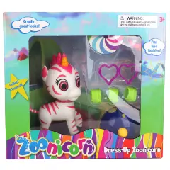 Zoonicorn: Dress-Up - Surprise Assorted Character-Style - 5" Miniature Figure w/ Interchangeable Clothing Accessories, Switch-Up Toy Playset, Kids 3+