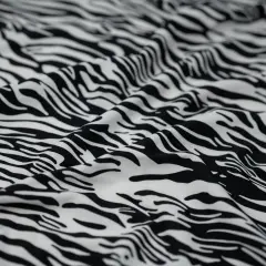 1 Yard Zebra Nouveau Printed Spandex Fabric 36" x 58/60"