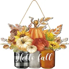 Fall Welcome Door Sign Fall (Elegant Style)