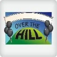 Over the Hill Banner Edible Icing Image (1/4 Sheet)