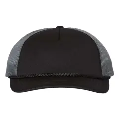 Richardson&reg; Low Pro Foamie Trucker Cap Black/ Ch/ Bl