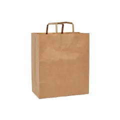 Heavy Duty Kraft Paper Bags with Handles 12"x7"x14"