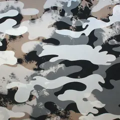 Smokey Camo Printed Spandex Fabric