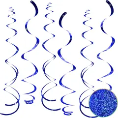 30 pcs Blue Hanging Swirls Party Decorations