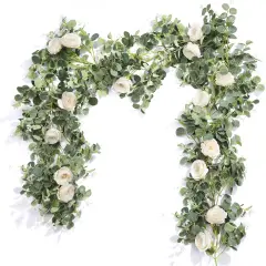 Eucalyptus Leaves Greenery Garland for Wedding Table Runner Backdrop Party