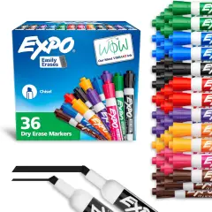 Chisel Tip Dry Erase Markers Low-Odor