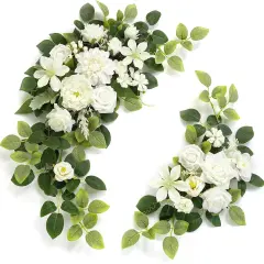 Pack of 2 Artificial Flowers Decorations, Wedding Flowers, Wedding, (Fairy White)