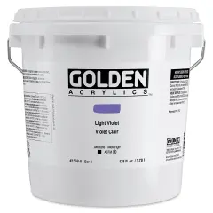 Golden Heavy Body Acrylic Paint - Light Violet, 128 oz Jar