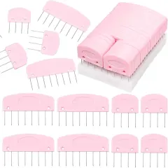 25 Pcs Pink Color Knit Blocking Combs