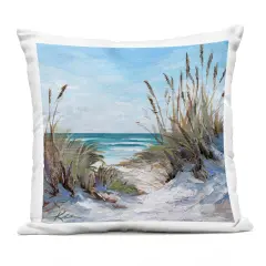 Stupell Industries Seascapes Through Grasses Outdoor Pillow, 18 x 7 x 18