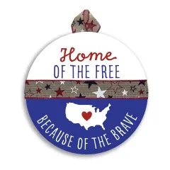 Home of the Free Welcome Door Sign