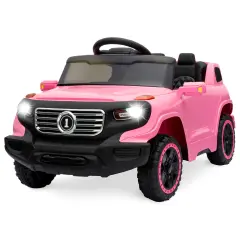 Best Choice Products 6V Kids Ride On Car Truck w/ Parent Control, 3 Speeds, LED Headlights, MP3 Player, Horn Pink