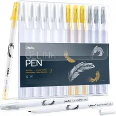 Gold Silver White Gel Pens