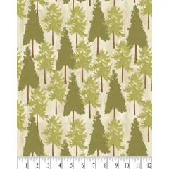 Woodland Forest Cotton Fabric | By the Yard | Sewing and Crafting | 44 inches wide