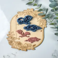 Rooster & Pig | Nautical | Tattoo | Clay Cutter Set