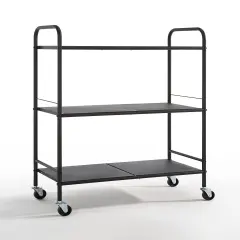 Metal Rolling Organizer Utility Craft Cart Black
