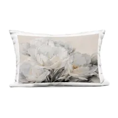 Stupell Industries White Roses Arrangement Outdoor Pillow, 14 x 7 x 20