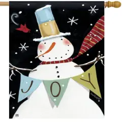 Snowman Celebration Flag Christmas Banner
