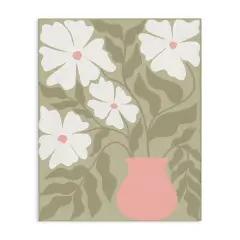 Stupell Industries Funky Pastel Florals Canvas Wall Art Design by Taylor Shannon Designs