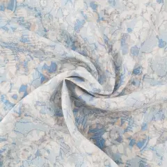 1 Yard Sky Gray Slub Rayon Fabric for Dresses Blouses Summer Clothing Projects Width 55/56 Inches