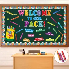 3D Welcome to Our Pack Bulletin Board Set