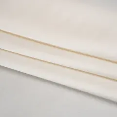 1 Yard Lightweight Silk Satin Fabric Ivory Solid Luxury Deadstock 53 inch Width