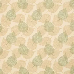 Moss - Green AbstractGeometric,leaves Upholstery Fabric 54 Inches"