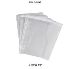 Tough Lip & Tape Self-Sealing Bags 6 1/2" x 6 1/2" &ndash; 1.6 mil