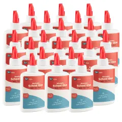 Liquid Glue - 4 oz Washable School Glue, White Glue Bottles, Glue Bulk, Non-Toxic Liquid Glue for Kids - Glue for Slime, Arts & Craft Glue - by Enday