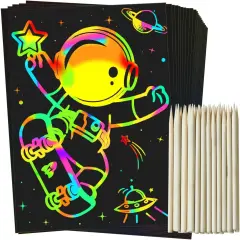 Scratch Rainbow Art Paper Set