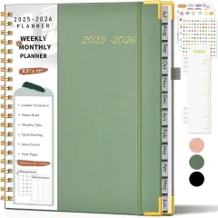Academic Planner 2025-2026 - 8.5" x 11" (Green)