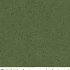 Topographic in Chive (c13293-chive) | National Parks | Anderson Design Group | Riley Blake