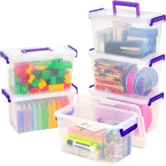 Plastic Storage Bins with Lids