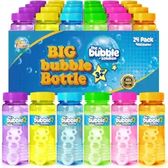 24 Pcs Bubble Bottles with Wand,Bubbles Party Favors for Kids,Summer Toys, Blow Bubbles Solution Novelty Toy, Party Favors, Birthday Party Supplies, Outdoor & Indoor Activity