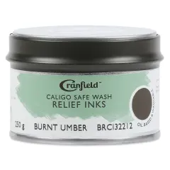 Cranfield Caligo Safe Wash Relief Ink - Burnt Umber, 250 g