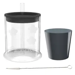 Grabease Toddler Cup Training Cup for Babies Toddler Sippy Cups Baby Feeding, BPA-Free & Phthalate-Free for Baby & Toddler, 4-oz, Gray Grey