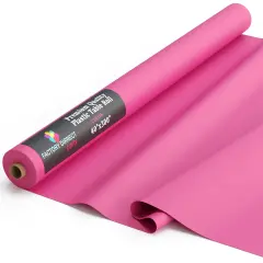 Exquisite Plastic Table Cover Roll &ndash; 40" x 300' Disposable Tablecloth Roll &ndash; Premium Thick 0.5 MIL Plastic Banquet Roll &ndash; Party Table Cover Roll for Events & Catering Hot Pink