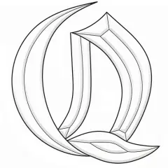 5" x 5-3/4" Exquisite Clear Glass Letter Q Bevel Cluster BLQ