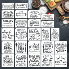 Farmhouse Stencils for Painting on Wood Kitchen Paint Stencils (25 Kitchen)