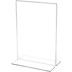 Plymor Clear Acrylic Sign Display / Literature Holder (Bottom-Load), 7" W x 10" H