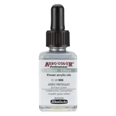 Schmincke Aero Color Professional Airbrush Color - 28 ml, Aero Metallic Brilliant Silver