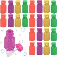 4E's Novelty 48 Pack Mini Bubbles - 1.6" Bulk Non Toxic Bubbles for Kids Party Favors