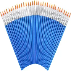 60 Pcs Round Paint Brushes,Small Brush Bulk for Detail Painting