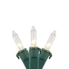Northlight Mini Christmas Light Set -Clear - 4' Green Wire - 20ct