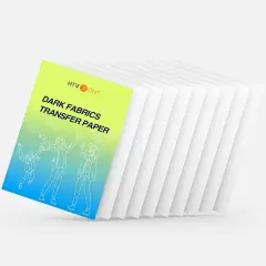 Heat Transfer Paper for Dark Fabric - 10 Sheets 8.5"x11"