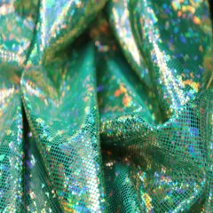 1 Yard Shattered Glass Spandex Fabric for Costumes Dancewear Leggings Activewear Projects (58"/60" )Inches Wide Gold-Green
