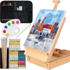 45 Piece Wooden Paint Set